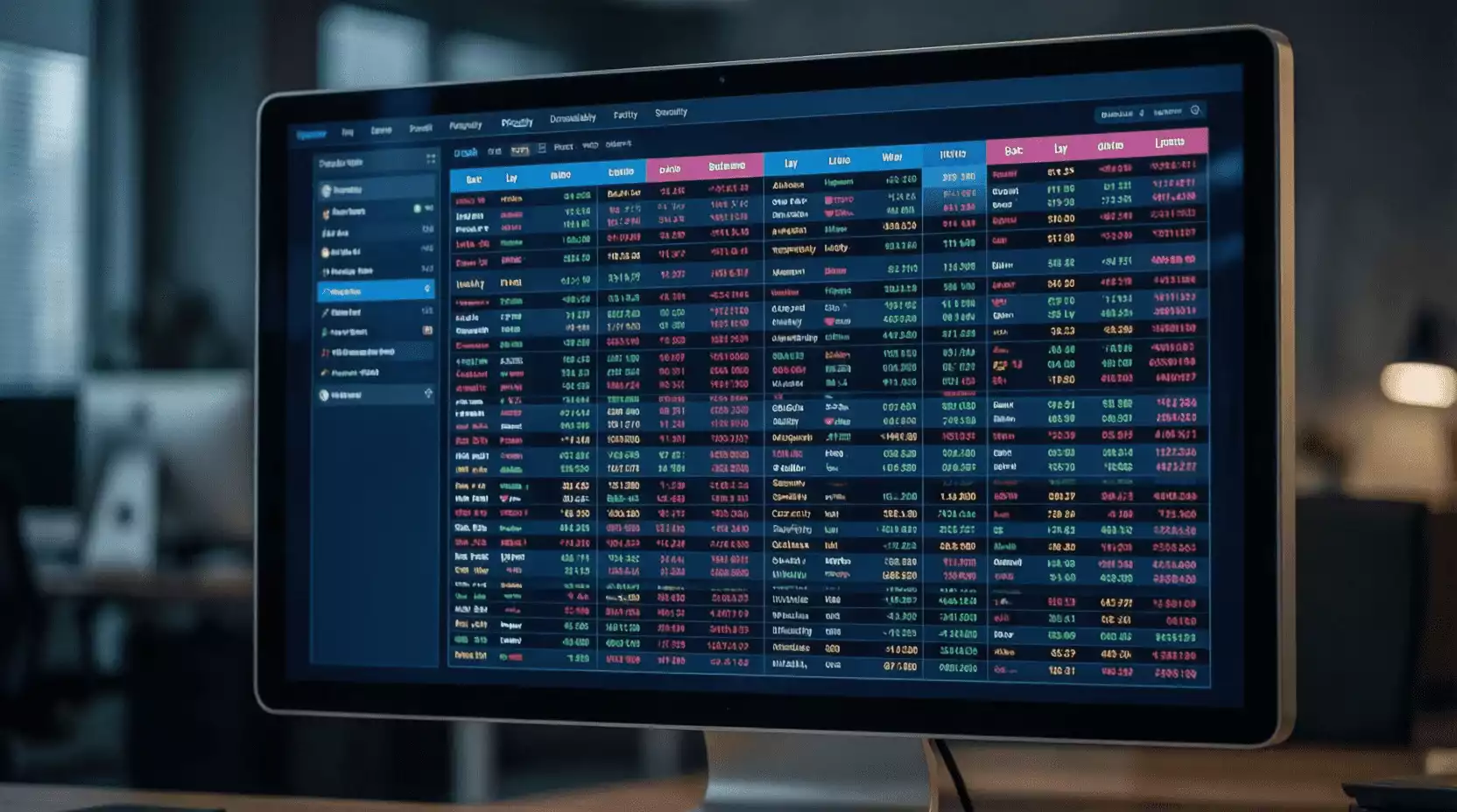 Interfaz de bolsa de apuestas mostrando cuotas back y lay