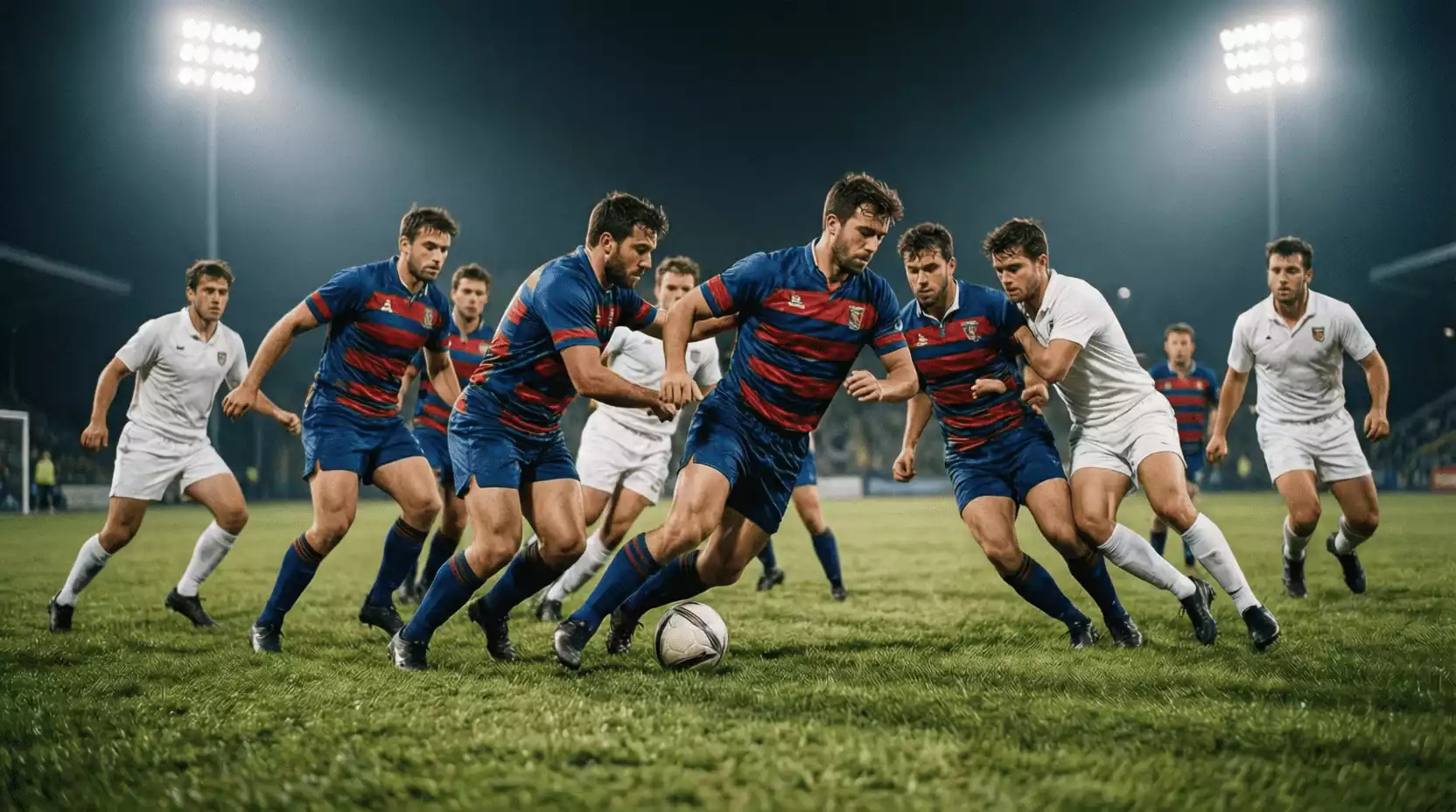 Partido de fútbol profesional con diferencia de nivel entre equipos
