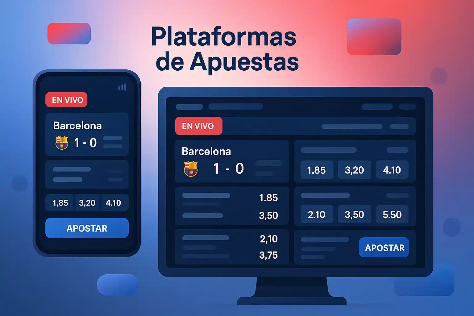 Mejores plataformas de apuestas para el Barcelona - Interfaces y funcionalidades 2025